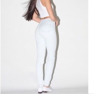 White American Apparel Easy Jeans